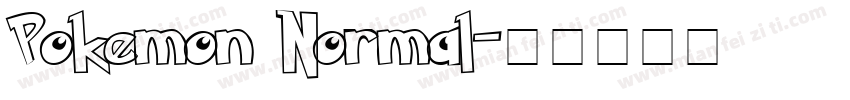 Pokemon Normal字体转换